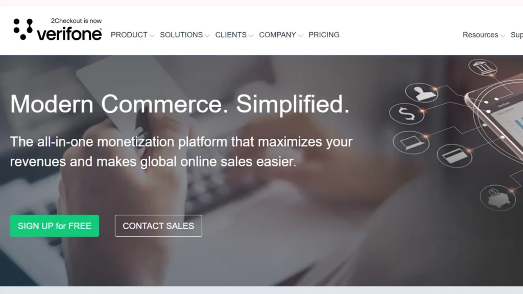 Verifone 2Checkout one of the best shopify payment gateways